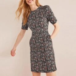 Boden Black Zoe Jersey Dress