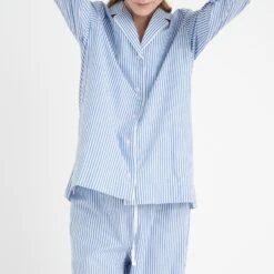 Inwear Blue Cozy Cotton Pyjama Trousers -Exquisite Clothing 18452794 3