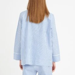 Inwear Blue Cozy Cotton Pyjama Shirt -Exquisite Clothing 18452827 3