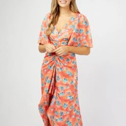 Little Mistress Multi Malorie Floral Print Midi Dress -Exquisite Clothing 18460318 3