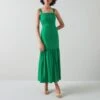L K Bennett Green Essie Cotton Midi Dress -Exquisite Clothing 18466097 1