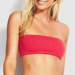 Seafolly Pink Persian Tube Top