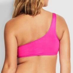 Seafolly Pink Ultra One Shoulder Top -Exquisite Clothing 18476383 3