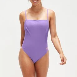 Speedo Purple Women's Adjustable Thinstrap Swimsuit