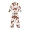 Desmond & Dempsey Cream Womens Rayas Long Pyjama Set -Exquisite Clothing 18498335 1