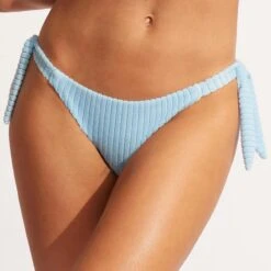 Seafolly Blue Havana Hipster Tie Side