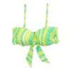 Seafolly Green Bandeau Tie Front Bikini Top Swimsuit -Exquisite Clothing 18512242 1