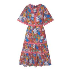 Wyse Multi Dana Ric Rac Dress -Exquisite Clothing 18524597 4