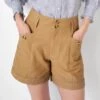 Wyse Brown Callie Casual Canvas Shorts -Exquisite Clothing 18524632 1
