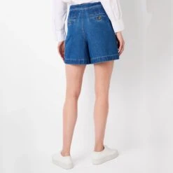 Wyse Suzanna Scallop Pocket Denim Shorts -Exquisite Clothing 18524672 3