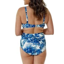 Seaspray Blue Capri High Waist Tie Bikini Brief 5 Seaspray Blue Capri High Waist Tie Bikini Brief -Exquisite Clothing 18526801 2