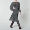 L K Bennett Navy/Cream Felix Polka Dot Dress -Exquisite Clothing 18538507 1