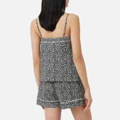 Jigsaw Black/White Cosmic Wave Cami & Shorts -Exquisite Clothing 18541663 2