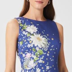 Hobbs London Blue/Multi Fiona Floral Dress -Exquisite Clothing 18568900 3
