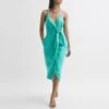 Reiss Blue Esme Tie Midi Dress -Exquisite Clothing 18572602 1