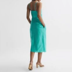 Reiss Blue Esme Tie Midi Dress -Exquisite Clothing 18572602 2