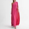 Reiss Pink Nina One Shoulder Dress -Exquisite Clothing 18572649 1