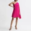 Reiss Pink Fleur One Sleeve Mini Dress -Exquisite Clothing 18572928 3