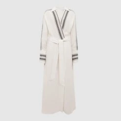 Reiss Ecru Nyla Tie Midi Dress -Exquisite Clothing 18573019 4