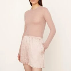 Vince Beige Crushed Shorts -Exquisite Clothing 18576089 3