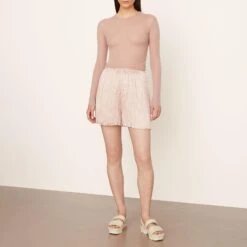 Vince Beige Crushed Shorts -Exquisite Clothing 18576089 4