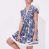 Vilebrequin Navy/White Hidden Fishes Mini Dress -Exquisite Clothing 18588067 1