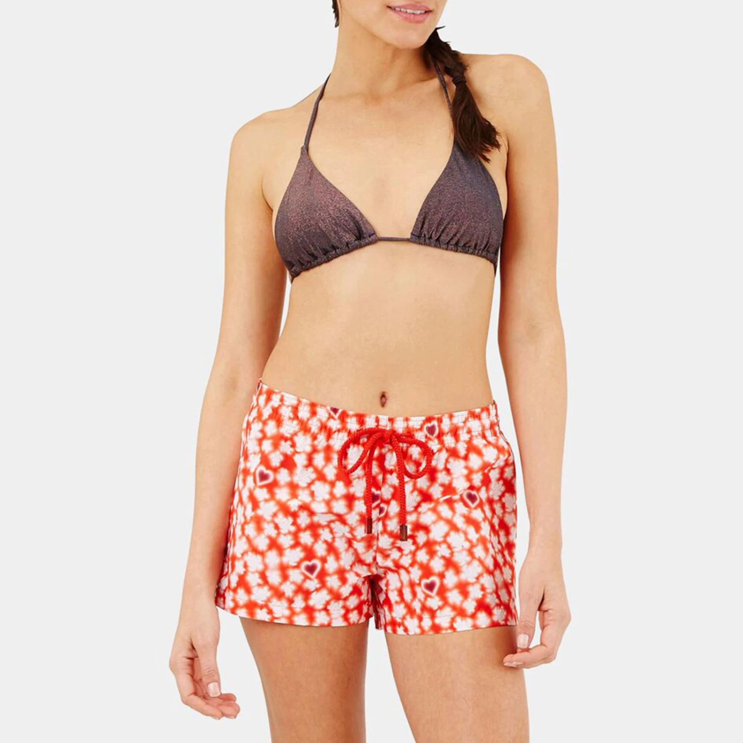 Vilebrequin Red Attrape Coeur Printed Swimming Shorts 3 Vilebrequin Red Attrape Coeur Printed Swimming Shorts