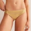 Boden Gold Arezzo Texture Bikini Bottoms 2 Boden Gold Arezzo Texture Bikini Bottoms -Exquisite Clothing 18591490 1