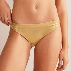 Boden Gold Arezzo Texture Bikini Bottoms