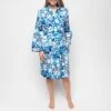 Cyberjammies Blue Marie Tile Print Short Dressing Gown -Exquisite Clothing 18602083 1
