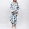 Nora Rose Grey Maeve Floral Print Pyjama Set -Exquisite Clothing 18602155 1