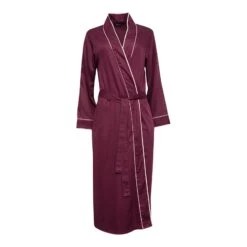 Fable & Eve Burgundy Long Dressing Gown -Exquisite Clothing 18602283 3