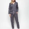 Cyberjammies Navy Estelle Stripe Pyjama Set