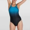 Speedo Black & Blue Digital Placement Medalist Swimsuit -Exquisite Clothing 18610446 1