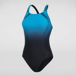 Speedo Black & Blue Digital Placement Medalist Swimsuit -Exquisite Clothing 18610446 4