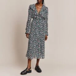 Ghost Black Su Georgette Dress -Exquisite Clothing 18612842 4