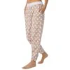 DKNY Beige Logo Printed Pajama Pants -Exquisite Clothing 18613002 2