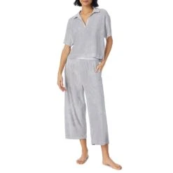 DKNY Grey Lounge Life Top And Culotte Lounge Set