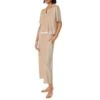 DKNY Beige Lounge Life Top And Culotte Lounge Set 2 DKNY Beige Lounge Life Top And Culotte Lounge Set -Exquisite Clothing 18613011 2