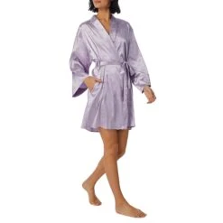 DKNY Lilac Stay Bright Sleeve Robe -Exquisite Clothing 18613023 2