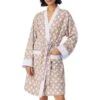 DKNY Beige & White Robe -Exquisite Clothing 18613029 1