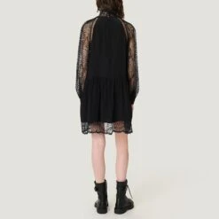 IRO Black Deorro Lace Detail Dress -Exquisite Clothing 18618193 2
