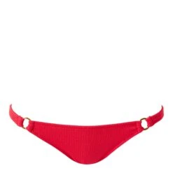 Melissa Odabash Red Ridges Bikini Bottoms
