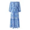 Melissa Odabash Blue Eclipse Aztec Blue Dress -Exquisite Clothing 18619824 1