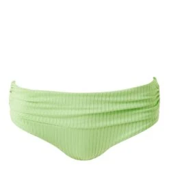 Melissa Odabash Lime Ribbed Bel Air Bikini Bottoms