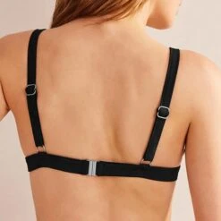 Boden Triangle Panelled Bikini Top-Black, White Floral 8 Boden Triangle Panelled Bikini Top-Black, White Floral -Exquisite Clothing 18621196 3