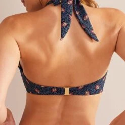 Boden Scarf Bandeau Bikini Top-Nero, Celosia Bud -Exquisite Clothing 18621263 4