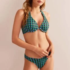 Boden Green & Multi Underwire Enhancer Bikini Top -Exquisite Clothing 18621455 4