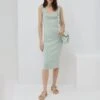 Marella Green Lappula Bodycon Midi Dress -Exquisite Clothing 18623393 1