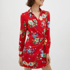 MAX & Co. Max&Co. Red Tenacita Floral Mini Dress